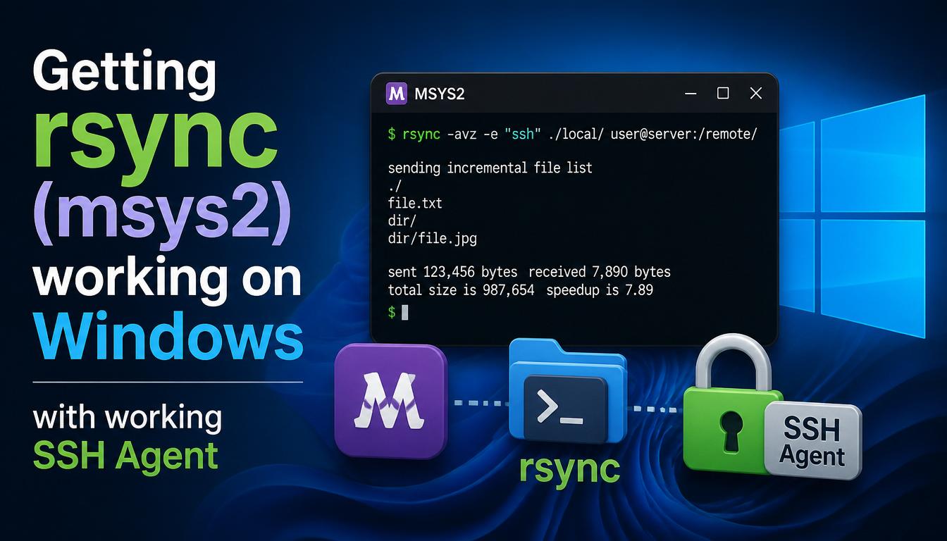 Getting rsync working under Windows